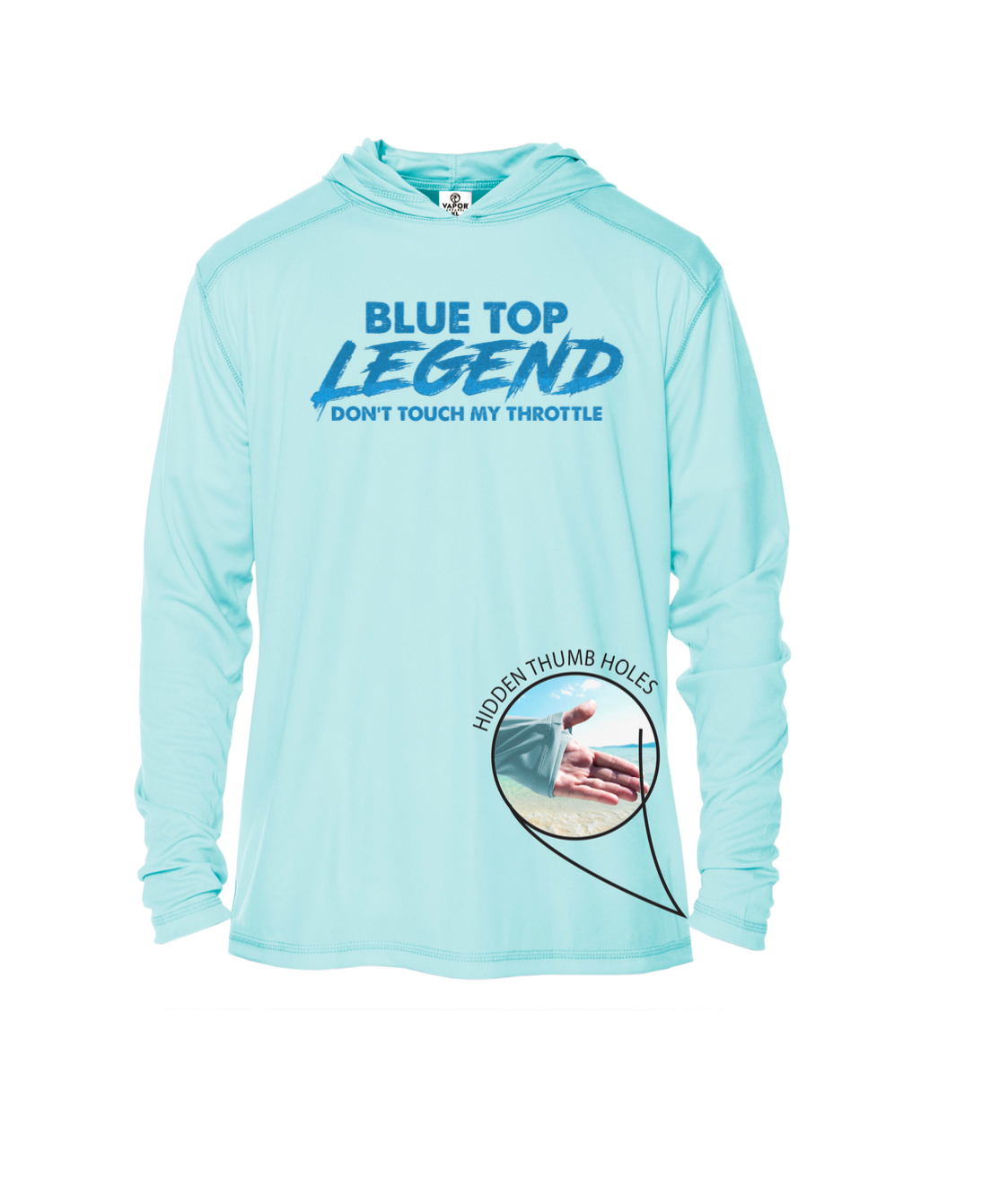 Arctic Blue Performance Hoodie